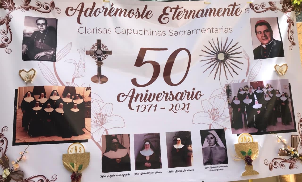 CLARISAS CAPUCHINAS CELEBRAN 50 ANIVERSARIO  DE FUNDACIÓN EN DURANGO