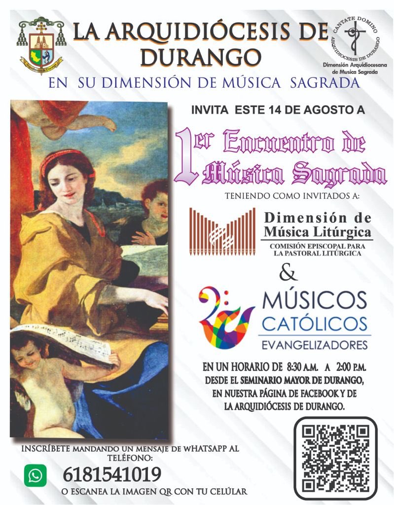 IGLESIA INVITA A 1ER ENCUENTRO DE MÚSICA SACRA
