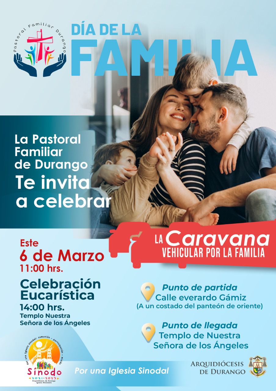 IGLESIA INVITA A CELEBRACIÓN POR EL DÍA DE LA FAMILIA